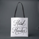 Dream Hard Work Harder Modern Calligraphy Tote Bag<br><div class="desc">Stylish tote bag featuring modern typography quote "Dream hard,  work harder" with colourful confetti pattern. This inspirational quote is available in a variety of products.</div>
