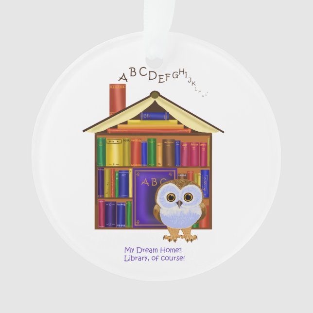 Dream Home – Library! Ornament (Front)