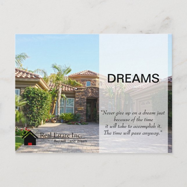 Dream Home Real Estate postcard (Front)