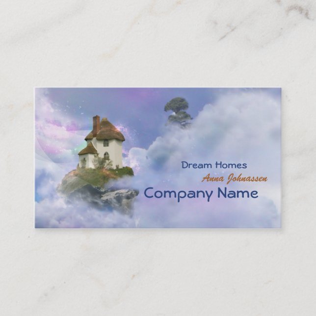 Dream Homes - fantasy elegant business card (Front)