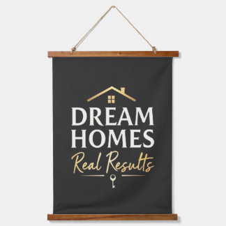 Dream Homes Real Results Realtor Professional Gift Hanging Tapestry