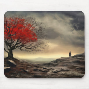 Dream Horizon Peaceful Nature Fantasy World Forest Mouse Pad