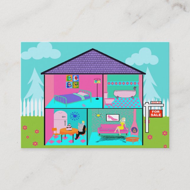 Dream House Real Estate Business Cards (Front)