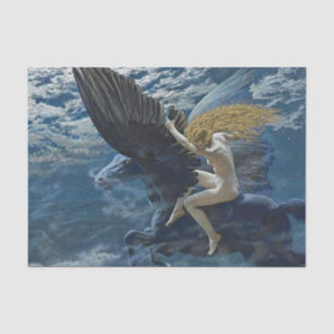 “Dream Idyll - A Valkyrie” by Edward Robert Hughes Tissue Paper