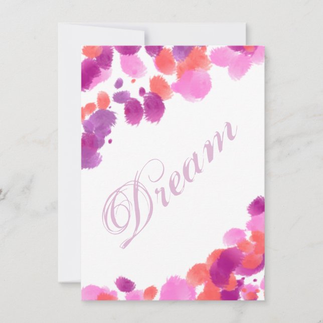 Dream Imagine Smash Book Page Scrapbooking Card (Front)