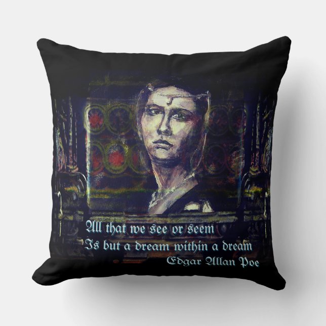 Dream in a dream by Linandara Cushion (Front)