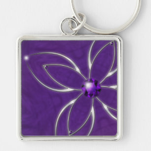 Dream in Amethyst Keychain
