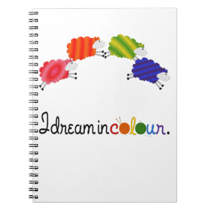 Dream in Colour Knitting or Crochet Projects Spiral Notebook