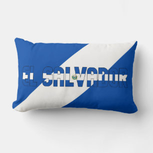 Dream in Colour with the El Salvador Patriotic Fla Lumbar Cushion