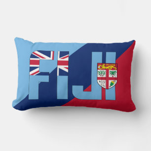 Dream in Colour with the Fiji Patriotic Flag Lumbar Cushion