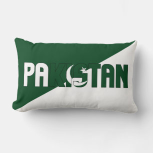 Dream in Colour with the Pakistan Patriotic Flag Lumbar Cushion