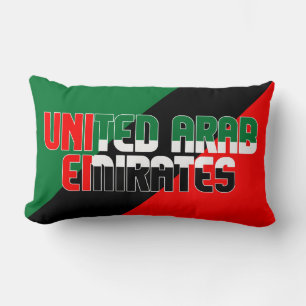 Dream in Colour with the UAE Patriotic Flag Lumbar Cushion