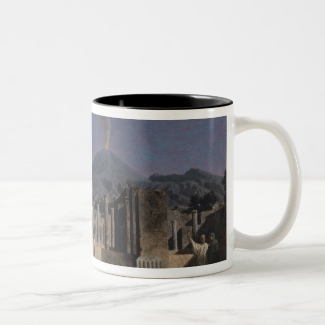 Dream in the Ruins of Pompeii, 1866 Two-Tone Coffee Mug (Right)