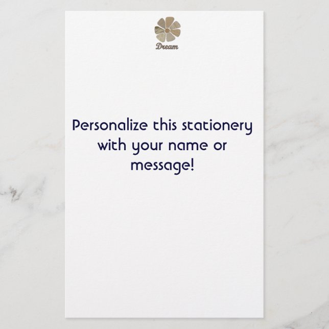 Dream Inspiration Collage Stationery (Front)
