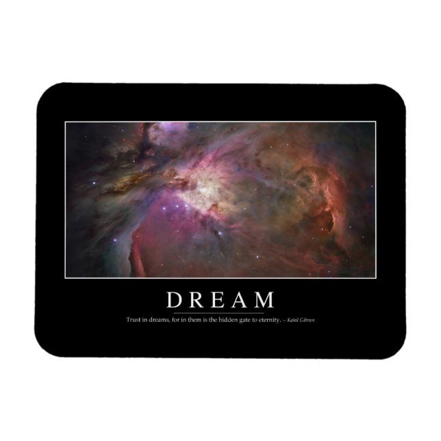 Dream: Inspirational Quote Magnet (Horizontal)