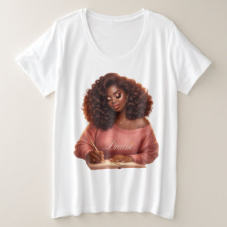 Dream. Inspire. Grow. Women's Graphic Plus T-Shirt Plus Size T-Shirt