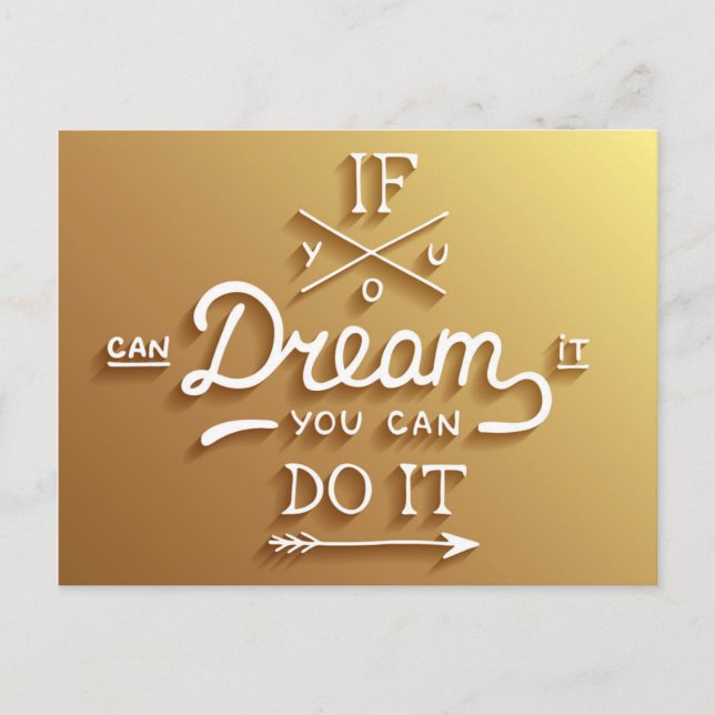 Dream Inspire Motivate Postcard (Front)