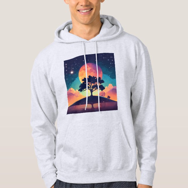 Dream Interpretation Site Logo - Flat Vector  Hoodie (Front)