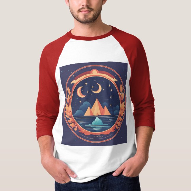 Dream Interpretation Site Logo -Flat Vector Sleeve T-Shirt (Front)