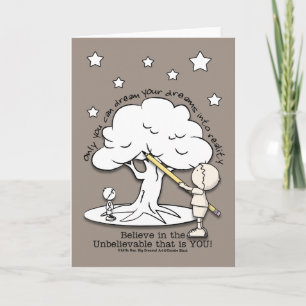 Dream Into Reality-Little Boy, Big Dreams Logo Card