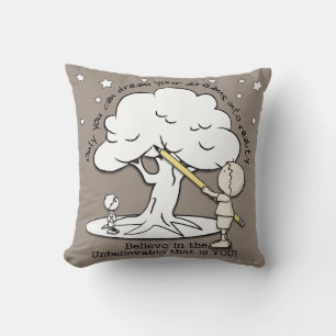 Dream Into Reality-Little Boy, Big Dreams Logo Cushion