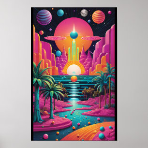 Dream Island Utopia - Ken Gauge Surreal Art Poster