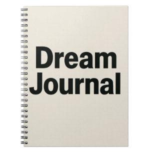 Dream Journal – Bold Font Inspirational Design