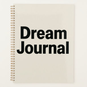 Dream Journal – Bold Font Inspirational Design Planner