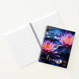 Dream Journal Pretty Flowers Custom