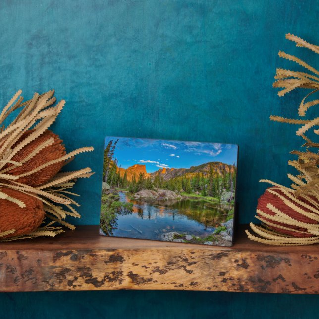 Dream Lake Landscape Plaque (Side)