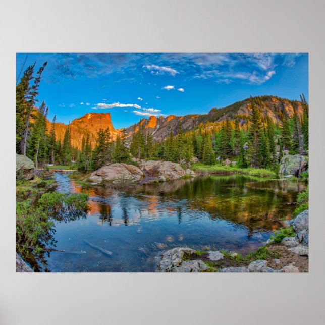 Dream Lake Landscape Poster (Front)
