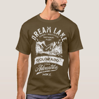 Dream Lake Rocky Mountain National Park Distressed T-Shirt