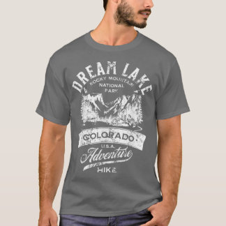 Dream Lake Rocky Mountain National Park Distressed T-Shirt