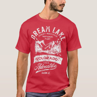Dream Lake Rocky Mountain National Park Distressed T-Shirt