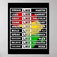 Dream Like African Leader For Men Women Black Hist