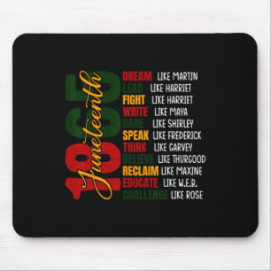 Dream Like Leaders Black History Women Men Junetee Mouse Pad