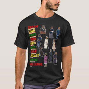Dream Like Martin Black History Month African Men T-Shirt