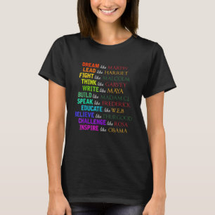 Dream Like Martin Lead Like Harriet Black History T-Shirt