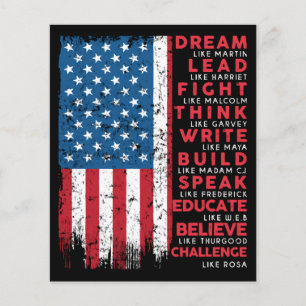 Dream Like Martin Vintage USA Flag Gift
