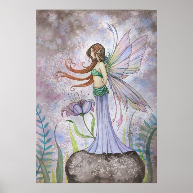 Dream Lily Fairy Art Poster (Front)
