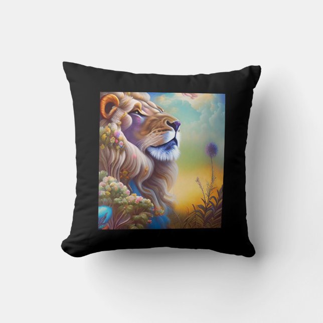 dream lion pillow (Front)