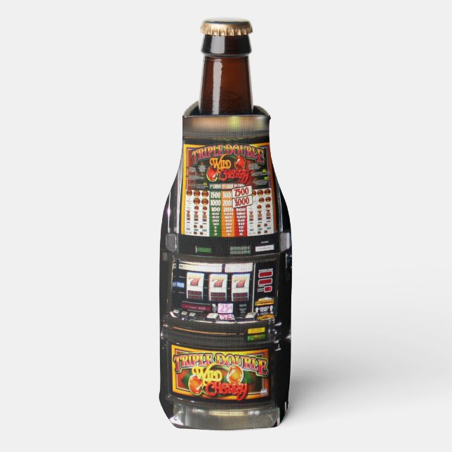 Dream Machines - Lucky Slot Machines Bottle Cooler (Bottle Front)