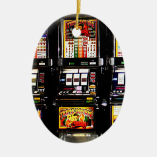 Dream Machines - Lucky Slot Machines Ceramic Tree Decoration