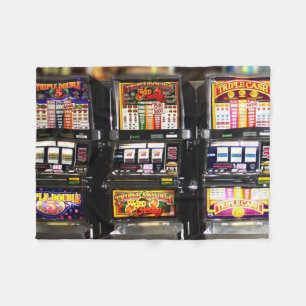Dream Machines - Lucky Slot Machines Fleece Blanket