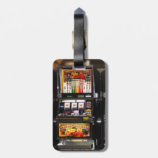 Dream Machines - Lucky Slot Machines Luggage Tag (Back Vertical)