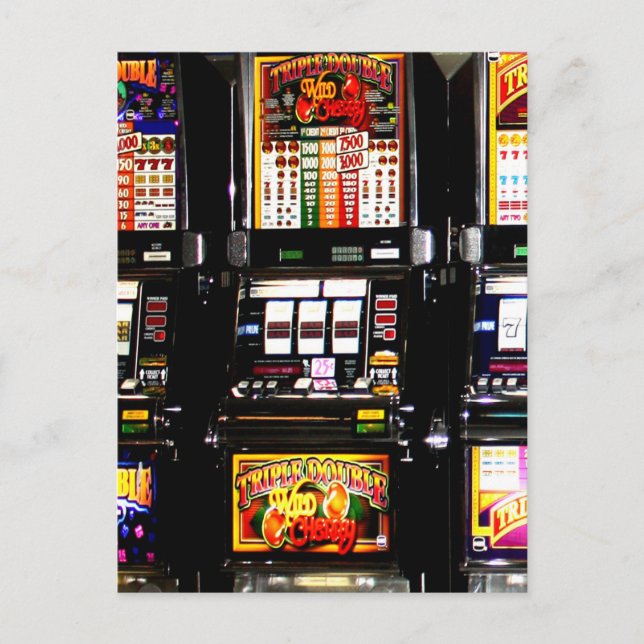 Dream Machines - Lucky Slot Machines Postcard (Front)