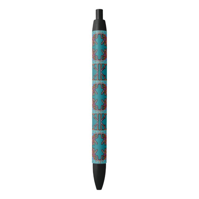 Dream of Butterflies Emblem Black Ink Pen (Front Vertical)