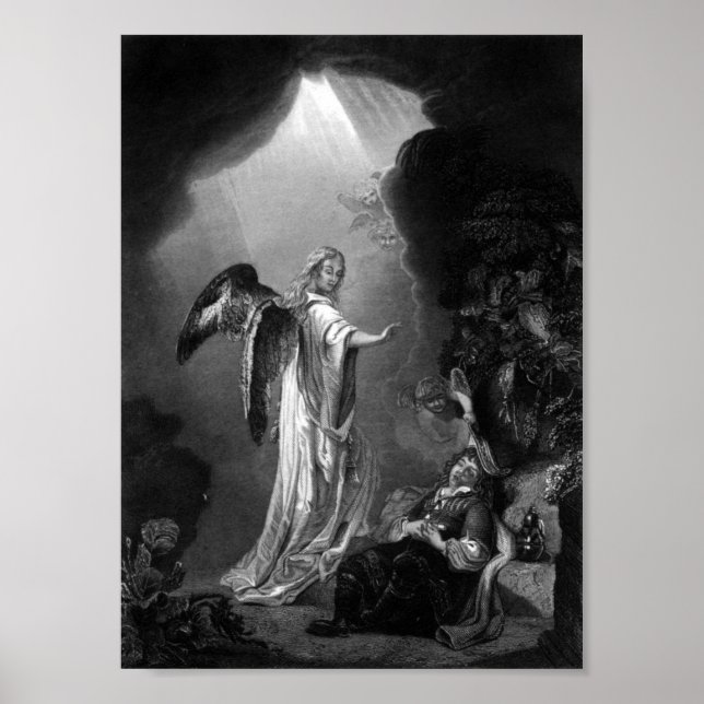 Dream of Jacob Vintage Art Print (Front)