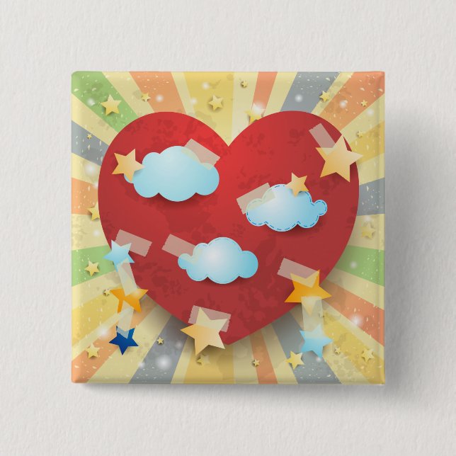 Dream of Love 15 Cm Square Badge (Front)