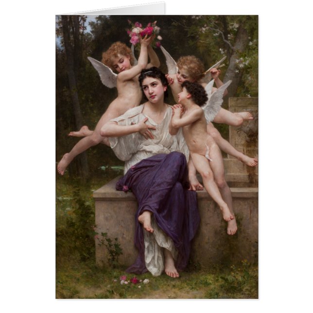Dream of Spring, Rêve de Printemps by Bouguereau (Front)